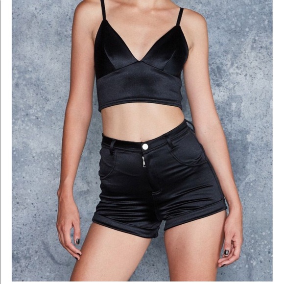 Blackmilk Pants - Blackmilk Glam Rock Buttoned Shorts, M, BNWT
